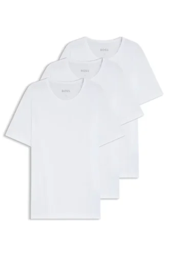 Three-pack of logo-embroidered cotton T-shirts