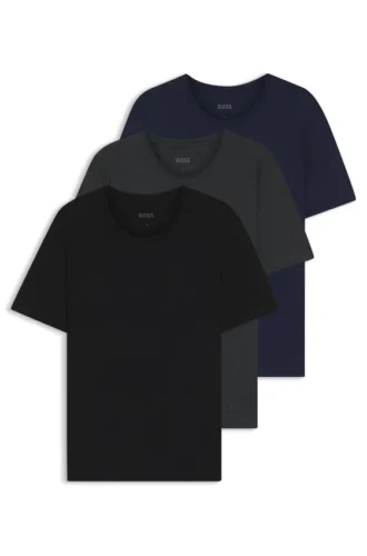 Three-pack of logo-embroidered cotton T-shirts