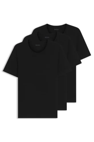 Three-pack of logo-embroidered cotton T-shirts