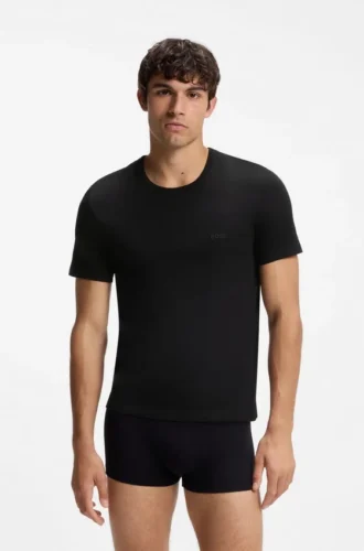 Three-pack of logo-embroidered cotton T-shirts