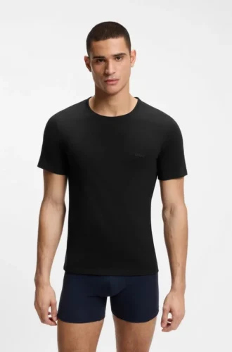 Three-pack of logo-embroidered cotton T-shirts