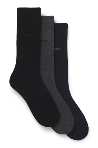 Three-pack of logo socks in a regular length