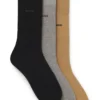 Three-pack of logo socks in a regular length Three-pack of logo socks in a regular length