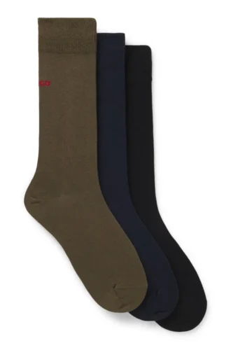 Three-pack of logo socks in a regular length