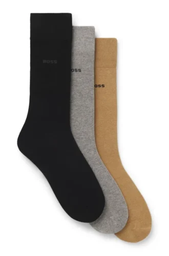 Three-pack of logo socks in a regular length