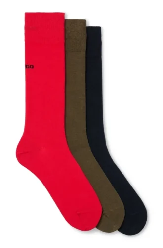 Three-pack of logo socks in a regular length