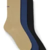 Three-pack of logo socks in a regular length
