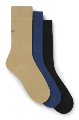 Three-pack of logo socks in a regular length