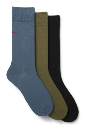 Three-pack of logo socks in a regular length