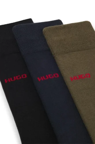 Three-pack of logo socks in a regular length