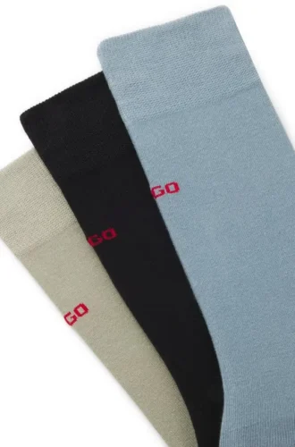 Three-pack of logo socks in a regular length