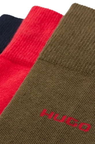 Three-pack of logo socks in a regular length