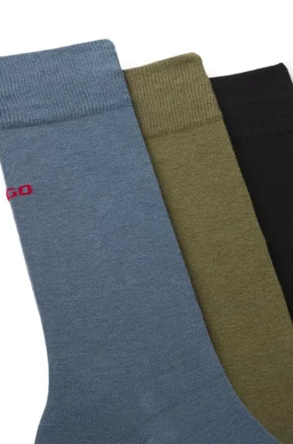 Three-pack of logo socks in a regular length