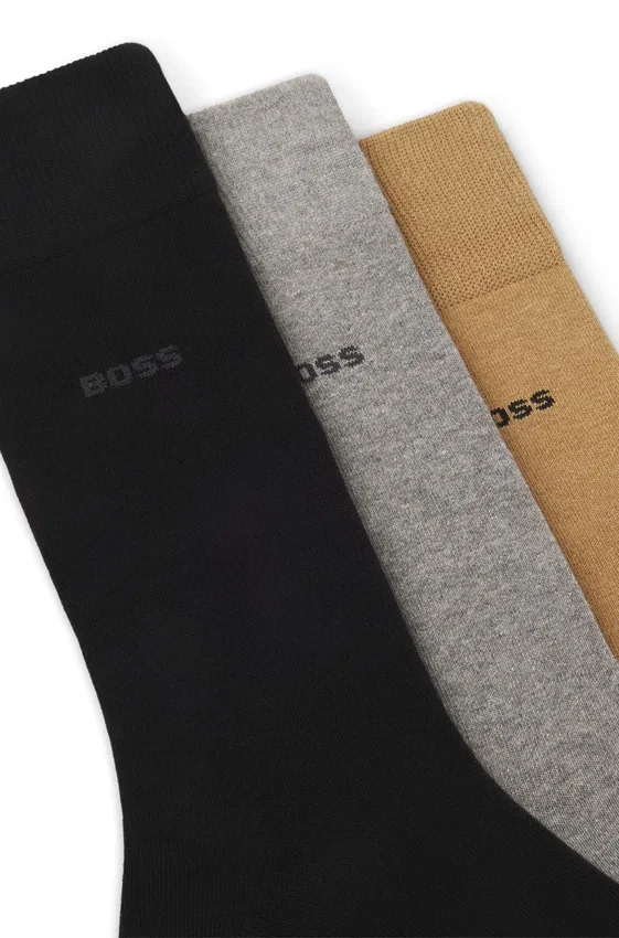 Three-pack of logo socks in a regular length Three-pack of logo socks in a regular length