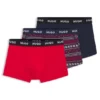 Three-pack of logo trunks in stretch cotton