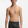 Three-pack of logo trunks in stretch cotton