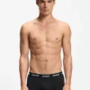 Three-pack of logo trunks in stretch cotton