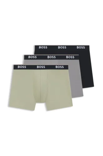 Three-pack of logo-waistband boxer briefs