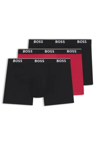 Three-pack of logo-waistband boxer briefs