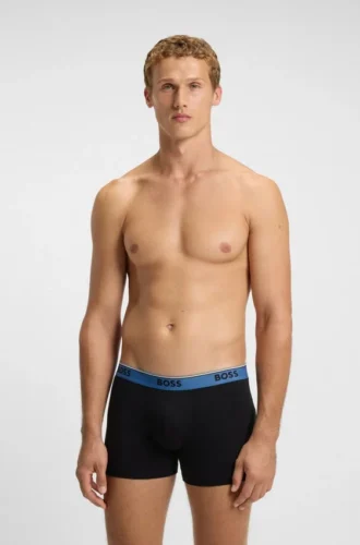 Three-pack of logo-waistband boxer briefs