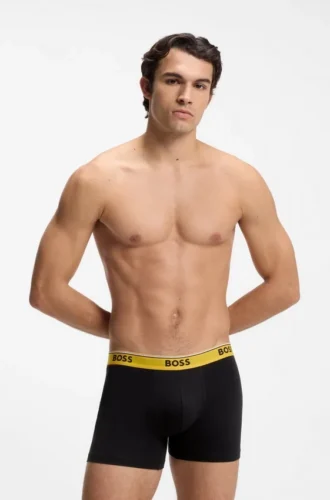 Three-pack of logo-waistband boxer briefs