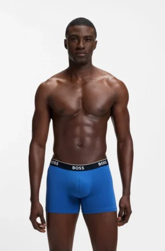 Three-pack of logo-waistband boxer briefs