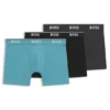 Three-pack of logo-waistband boxer briefs in stretch cotton