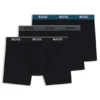 Three-pack of logo-waistband boxer briefs in stretch cotton