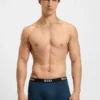 Three-pack of logo-waistband boxer briefs in stretch cotton
