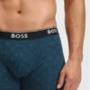 Three-pack of logo-waistband boxer briefs in stretch cotton