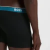Three-pack of logo-waistband boxer briefs in stretch cotton