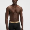Three-pack of logo-waistband boxer briefs in stretch cotton