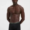 Three-pack of logo-waistband boxer briefs in stretch cotton
