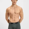 Three-pack of logo-waistband boxer briefs in stretch cotton