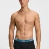 Three-pack of logo-waistband boxer briefs in stretch cotton