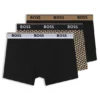 Three-pack of logo-waistband trunks in stretch cotton