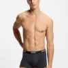 Three-pack of logo-waistband trunks in stretch cotton