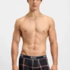 Three-pack of logo-waistband trunks in stretch cotton