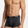 Three-pack of logo-waistband trunks in stretch cotton