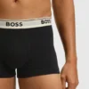 Three-pack of logo-waistband trunks in stretch cotton