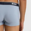 Three-pack of logo-waistband trunks in stretch cotton