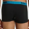 Three-pack of logo-waistband trunks in stretch cotton