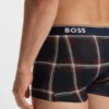 Three-pack of logo-waistband trunks in stretch cotton