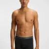 Three-pack of logo-waistband trunks in stretch cotton