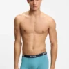 Three-pack of logo-waistband trunks in stretch cotton