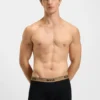 Three-pack of logo-waistband trunks in stretch cotton