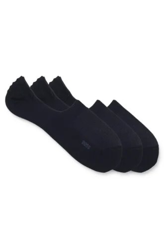Three-pack of no-show socks in a cotton blend