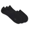 Three-pack of no-show socks in a cotton blend