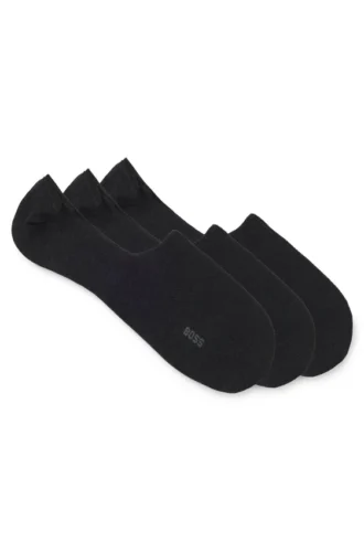 Three-pack of no-show socks in a cotton blend
