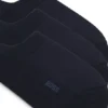 Three-pack of no-show socks in a cotton blend